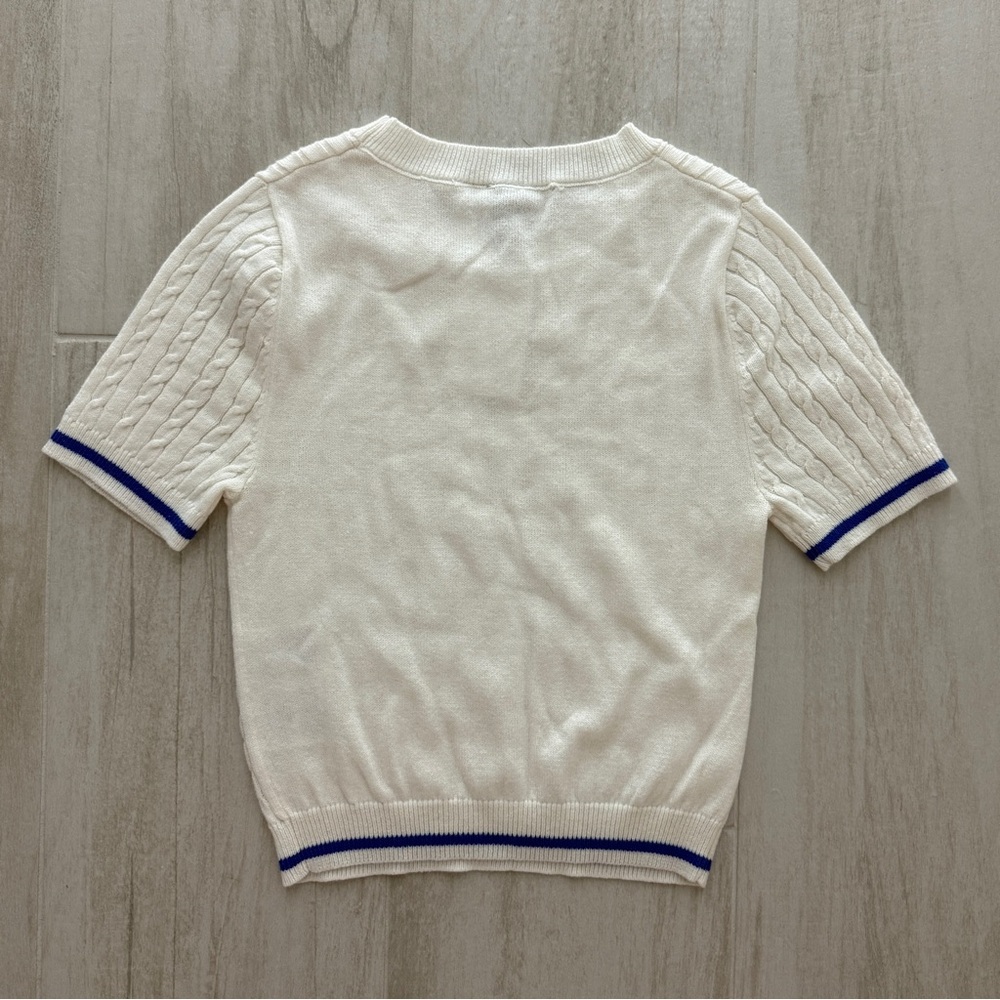 Cable Knit Cream Top - Picture 4 of 4